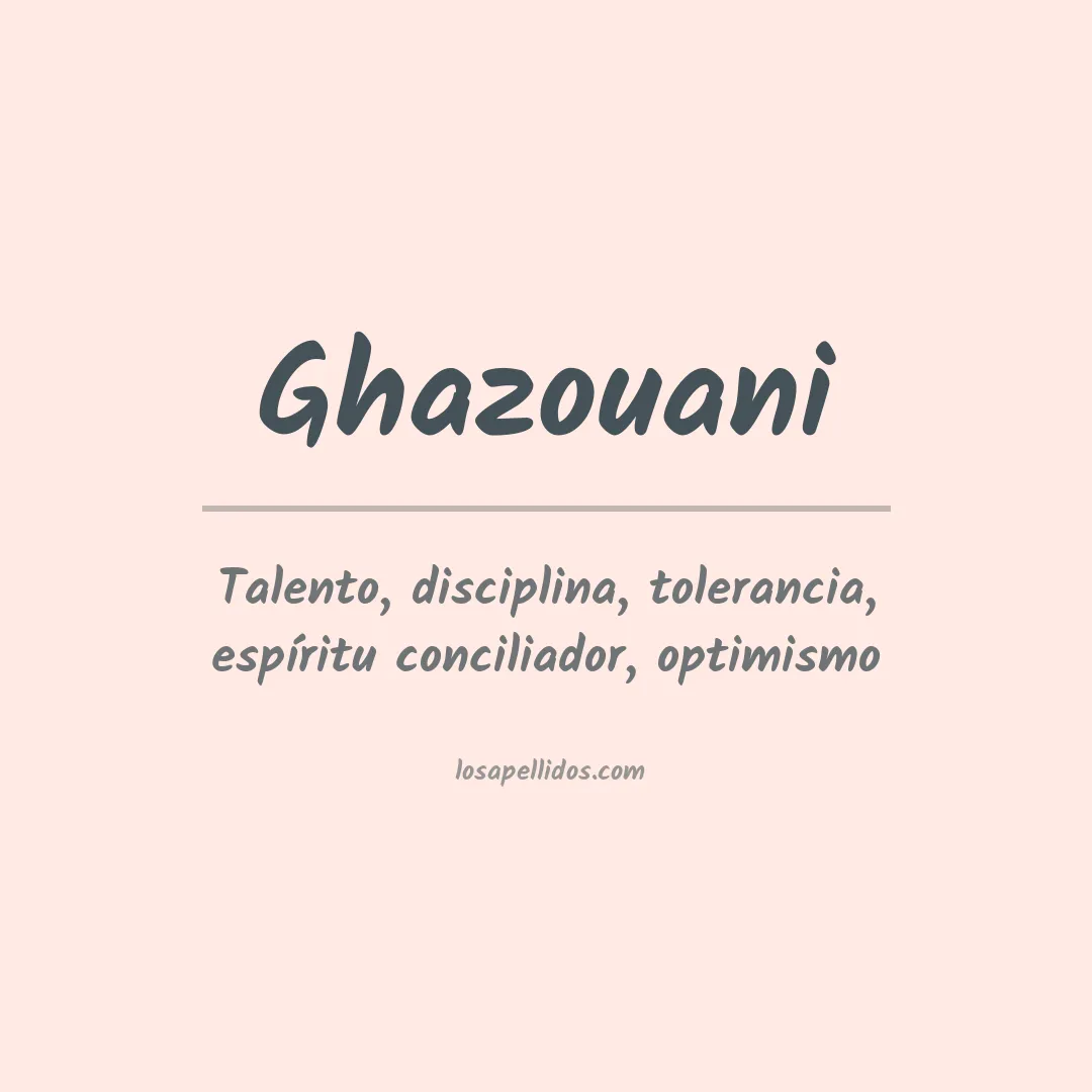 Apellido Ghazouani
