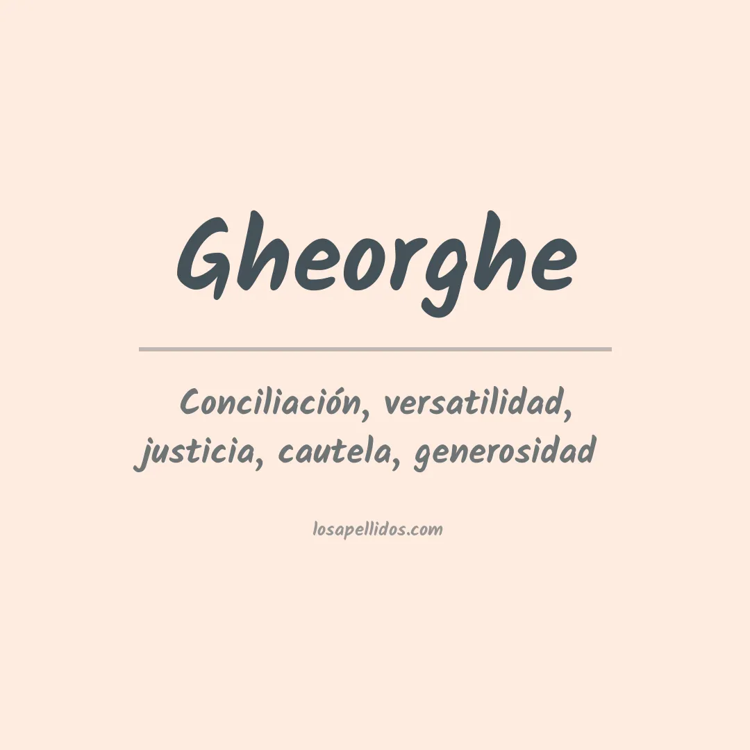 Apellido Gheorghe
