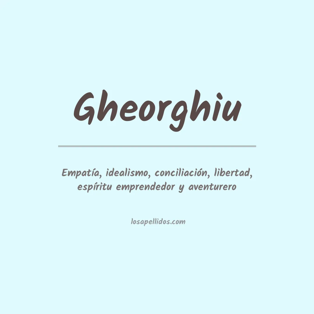 Apellido Gheorghiu
