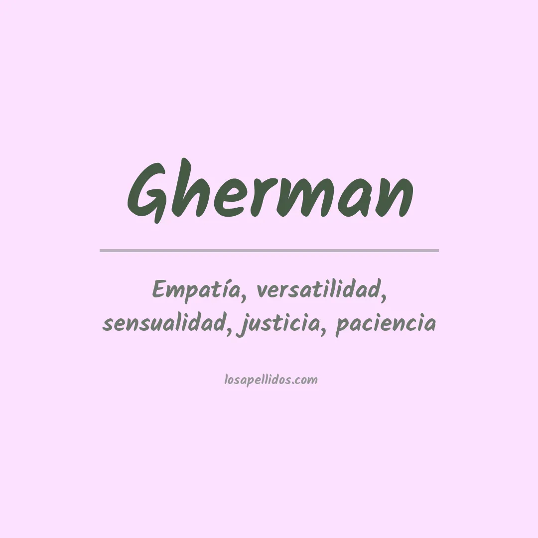 Apellido Gherman