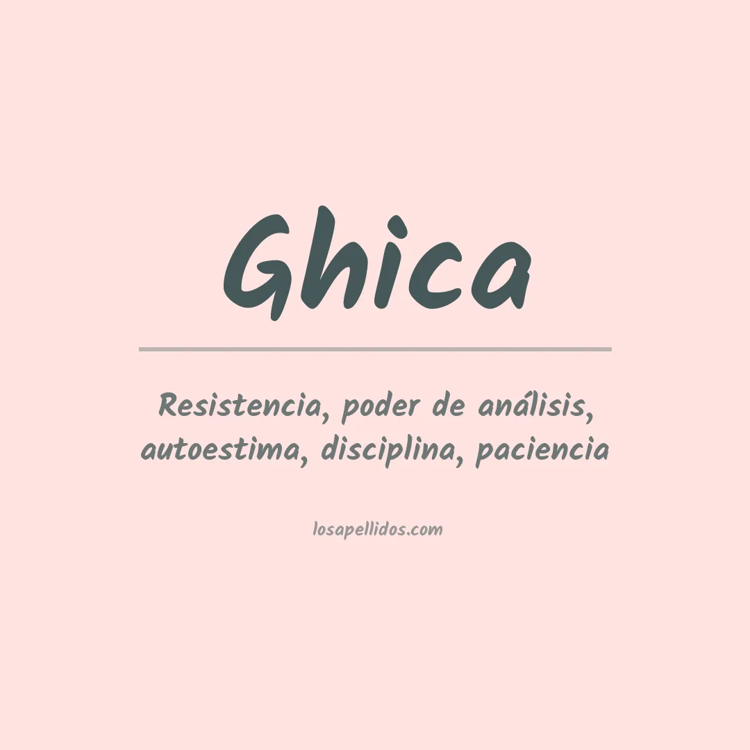 Apellido Ghica