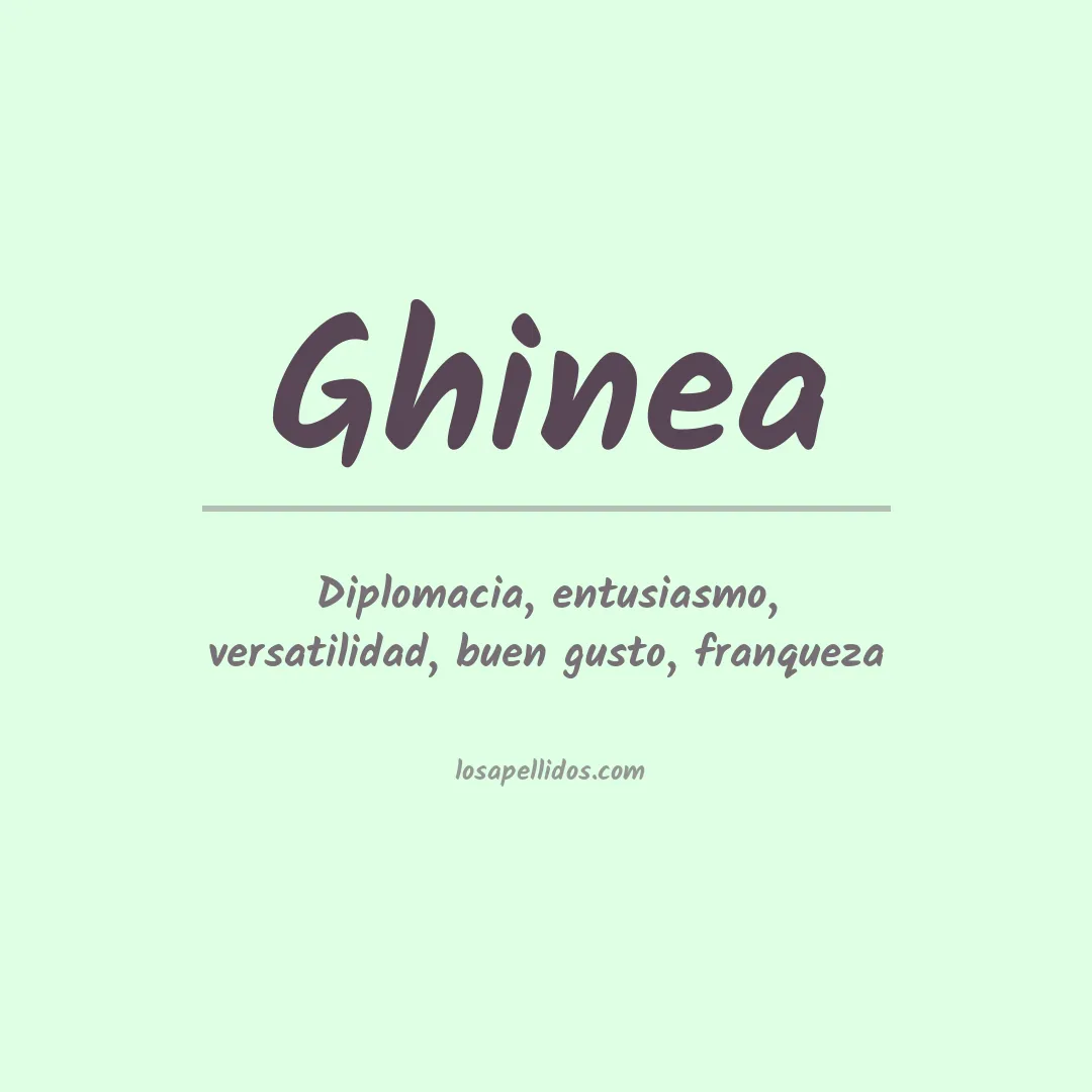 Apellido Ghinea