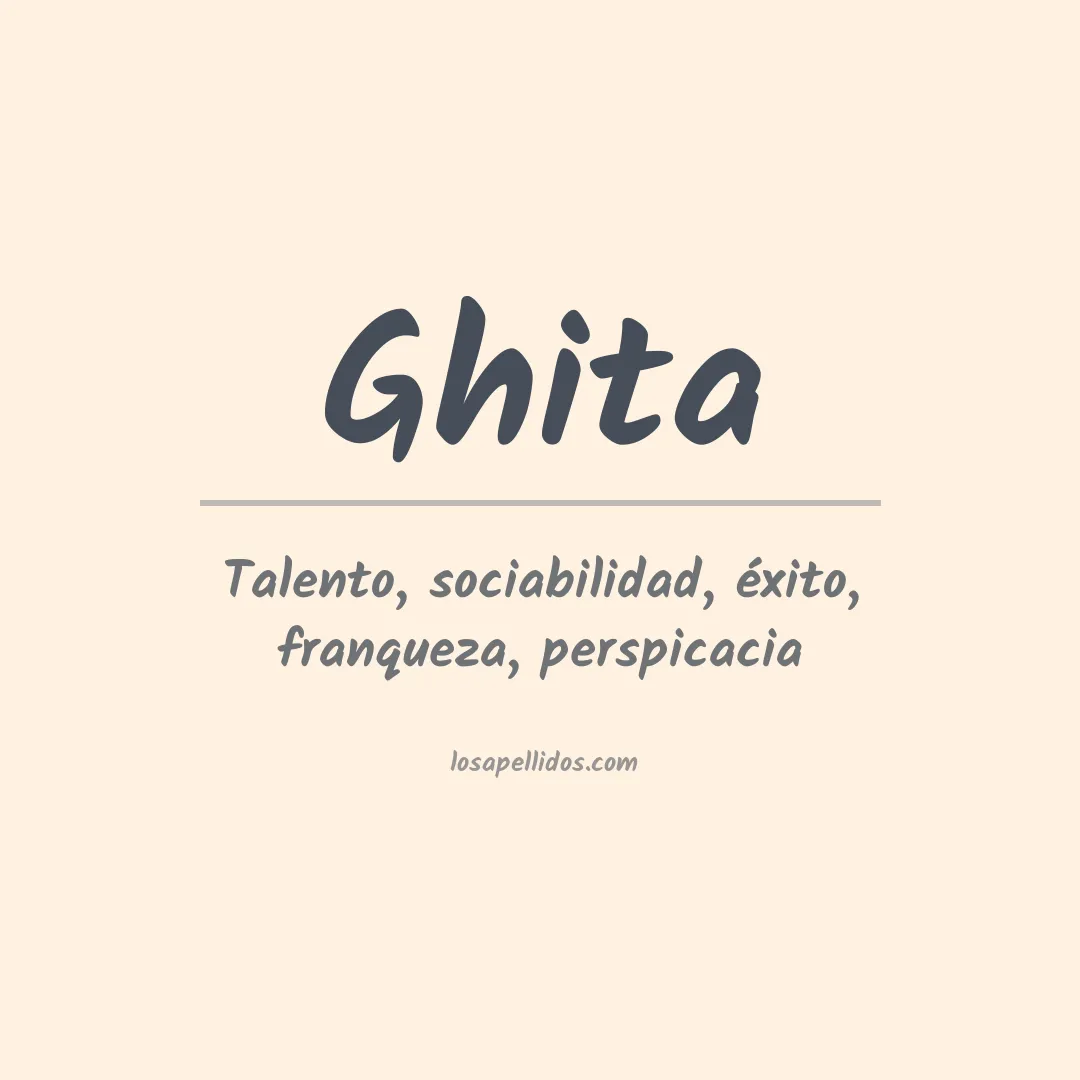 Apellido Ghita