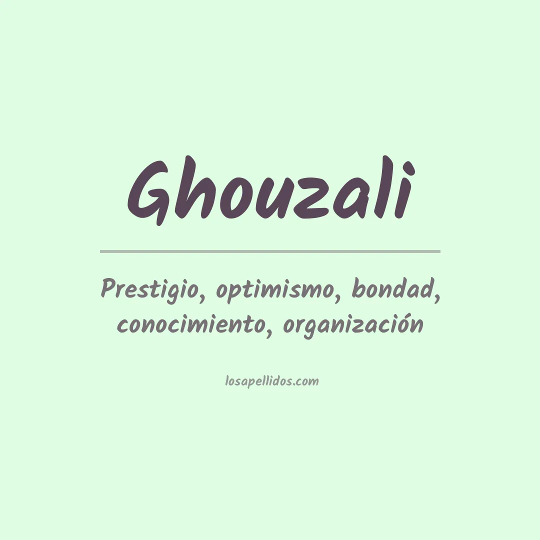 Apellido Ghouzali