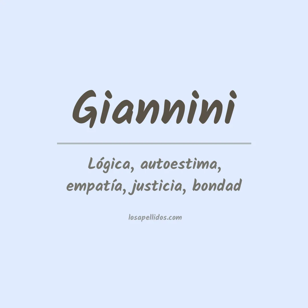 Apellido Giannini