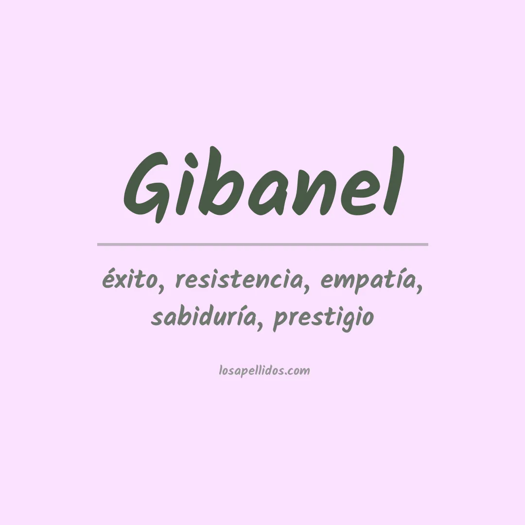 Apellido Gibanel
