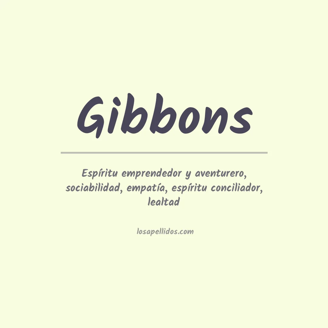 Apellido Gibbons