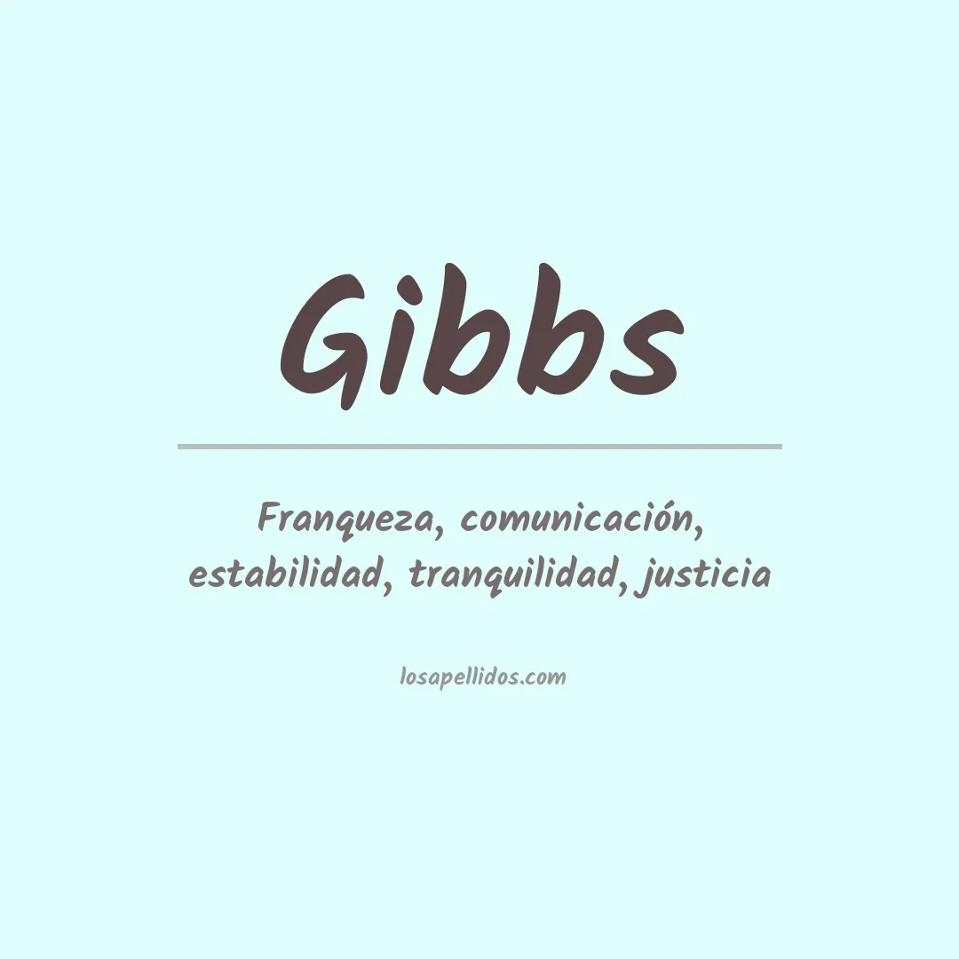 Apellido Gibbs