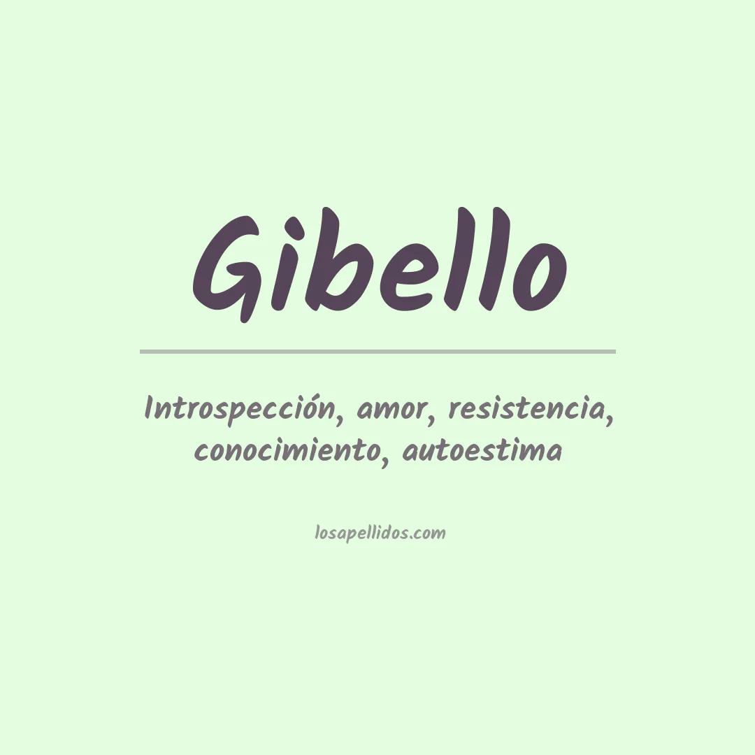 Apellido Gibello