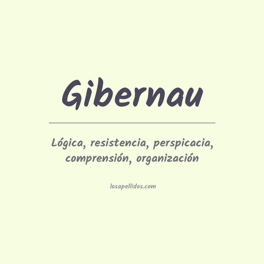 Significado del Apellido Gibernau