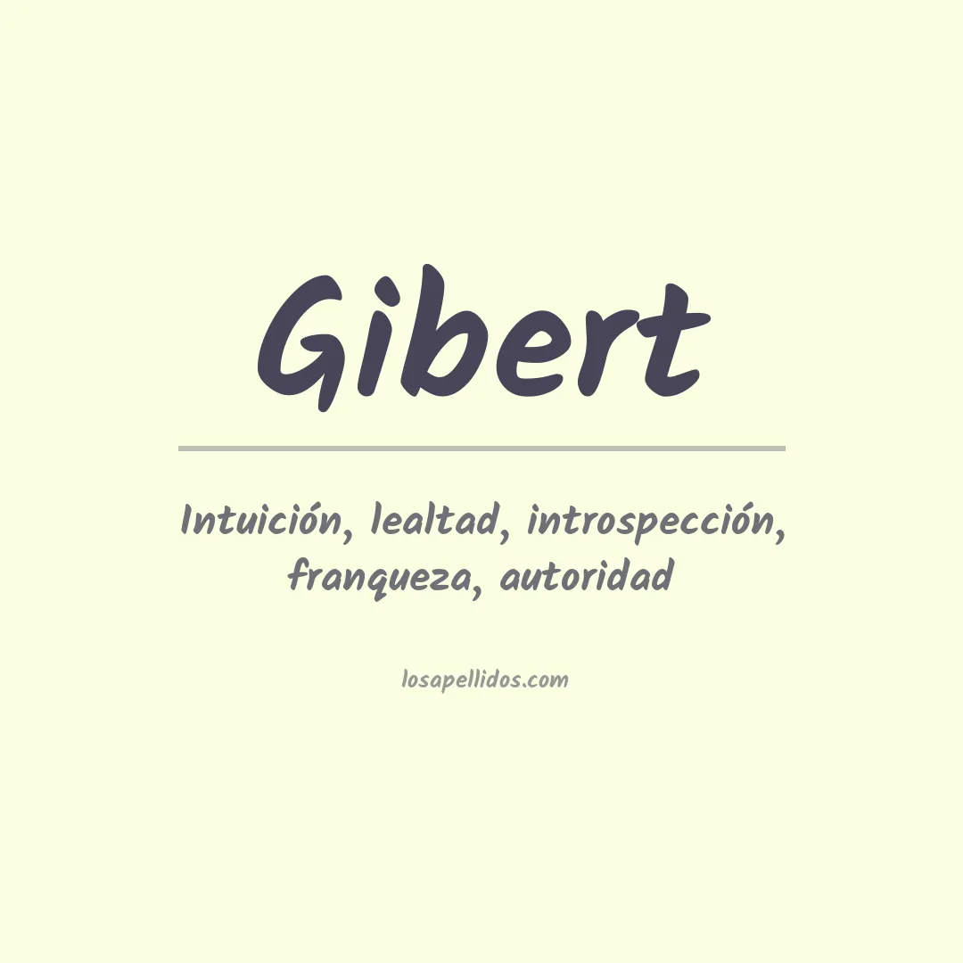 Apellido Gibert