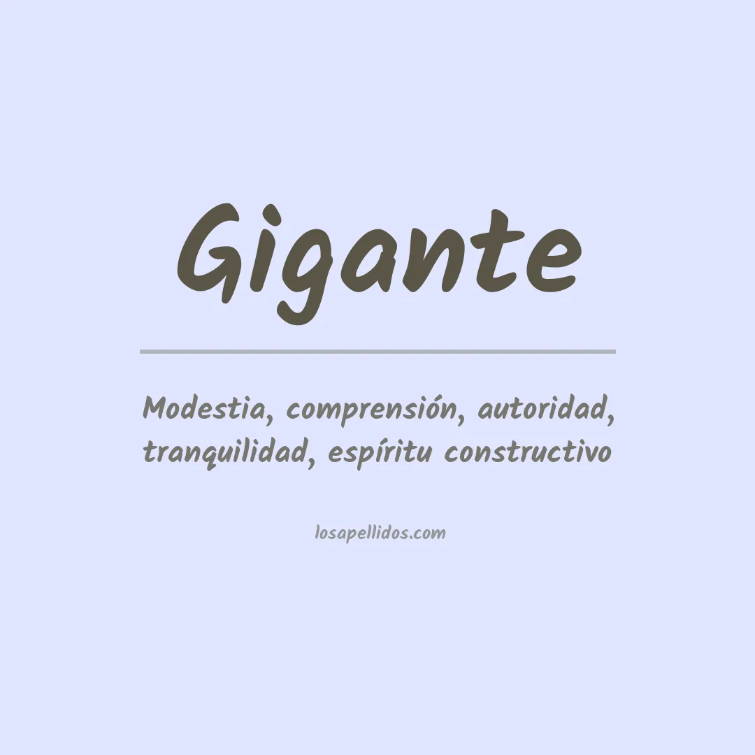 Apellido Gigante
