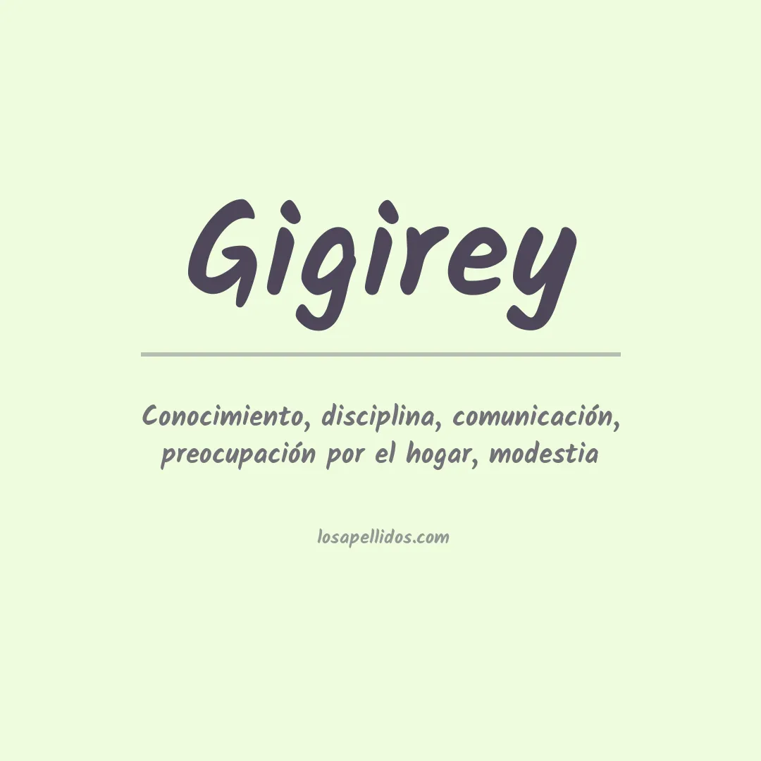 Apellido Gigirey