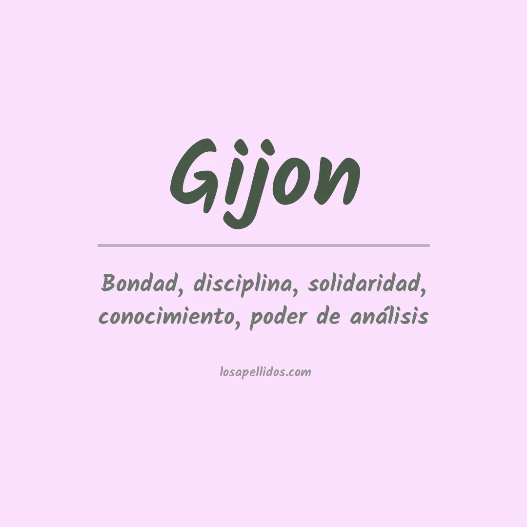 Apellido Gijón