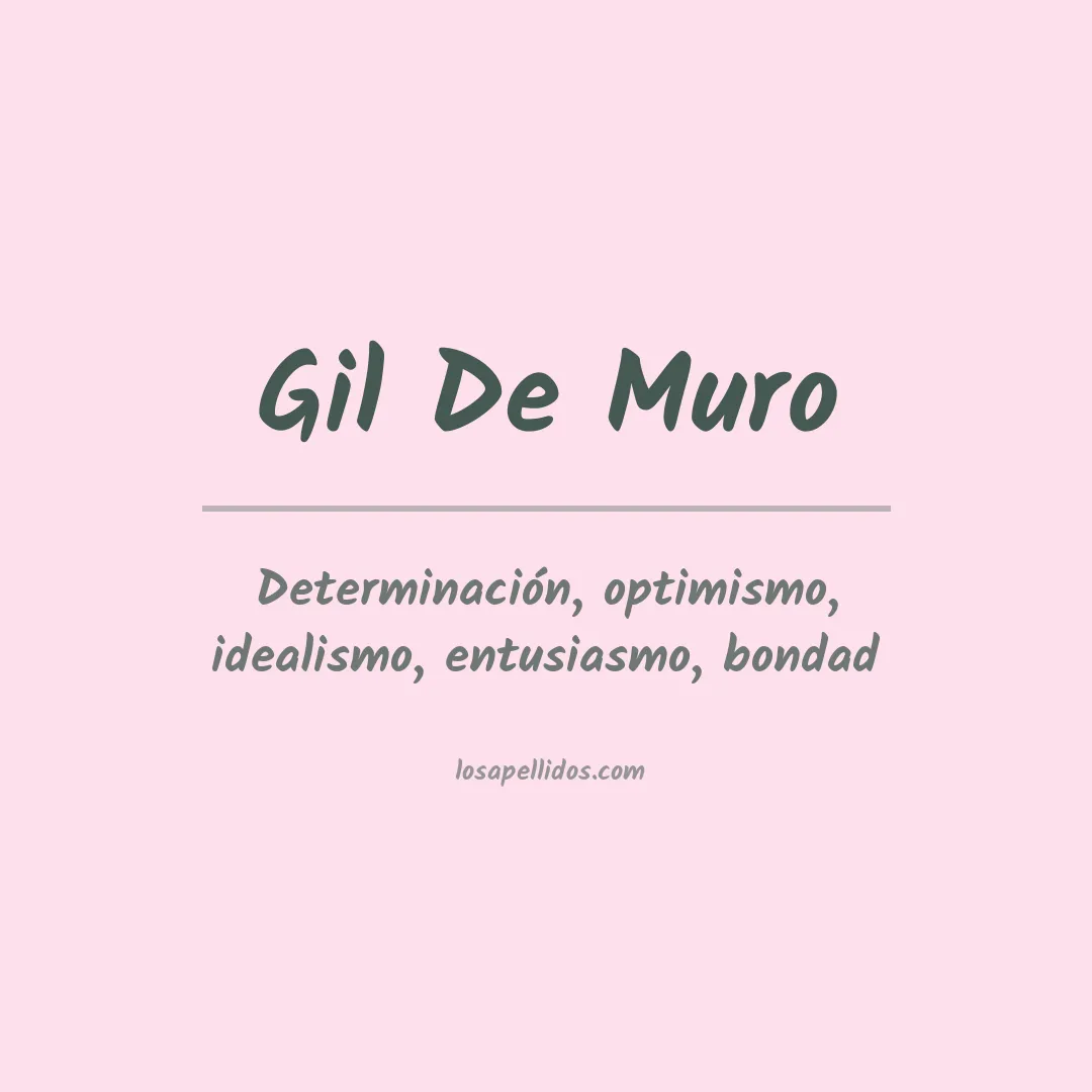 Apellido Gil de muro
