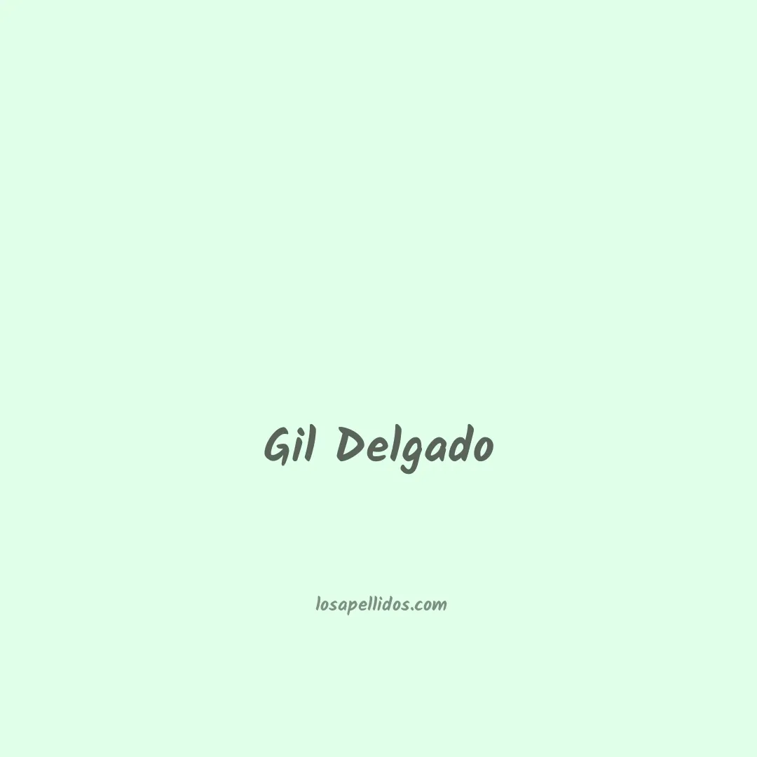 Gil delgado en chino
