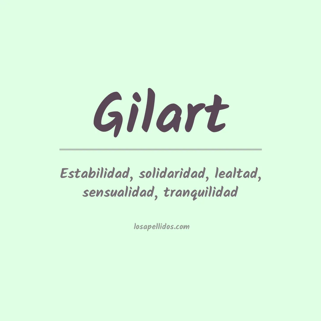 Apellido Gilart