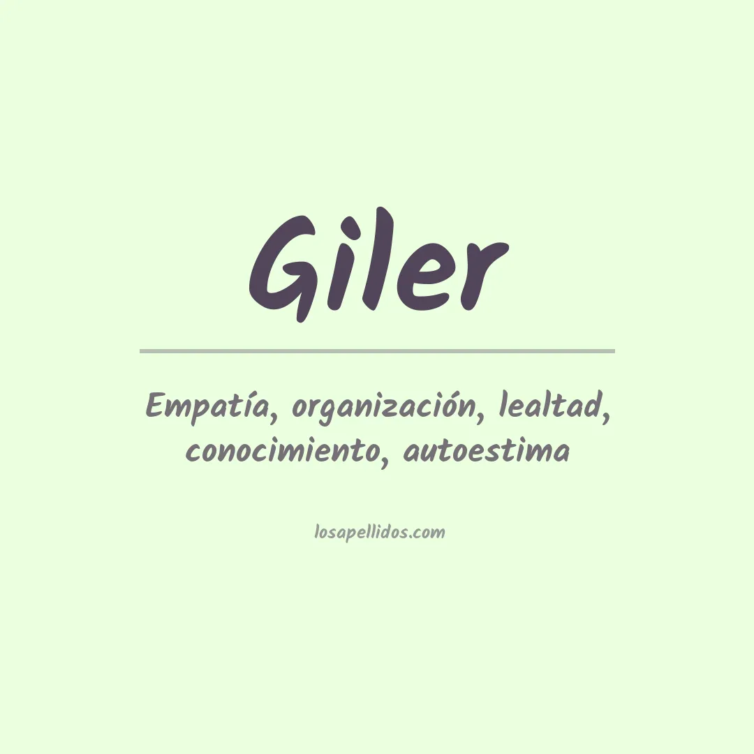 Apellido Giler