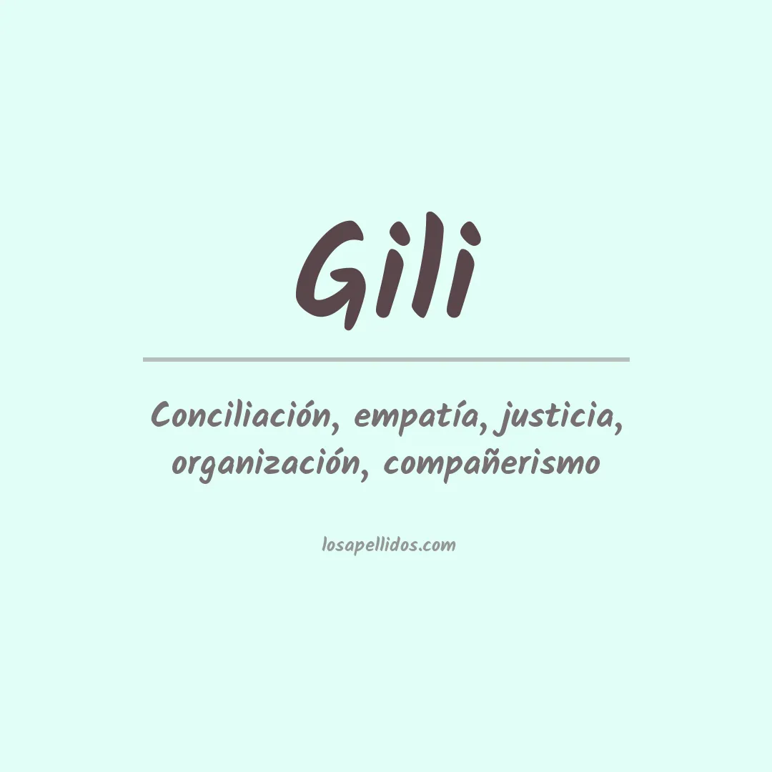 Apellido Gili