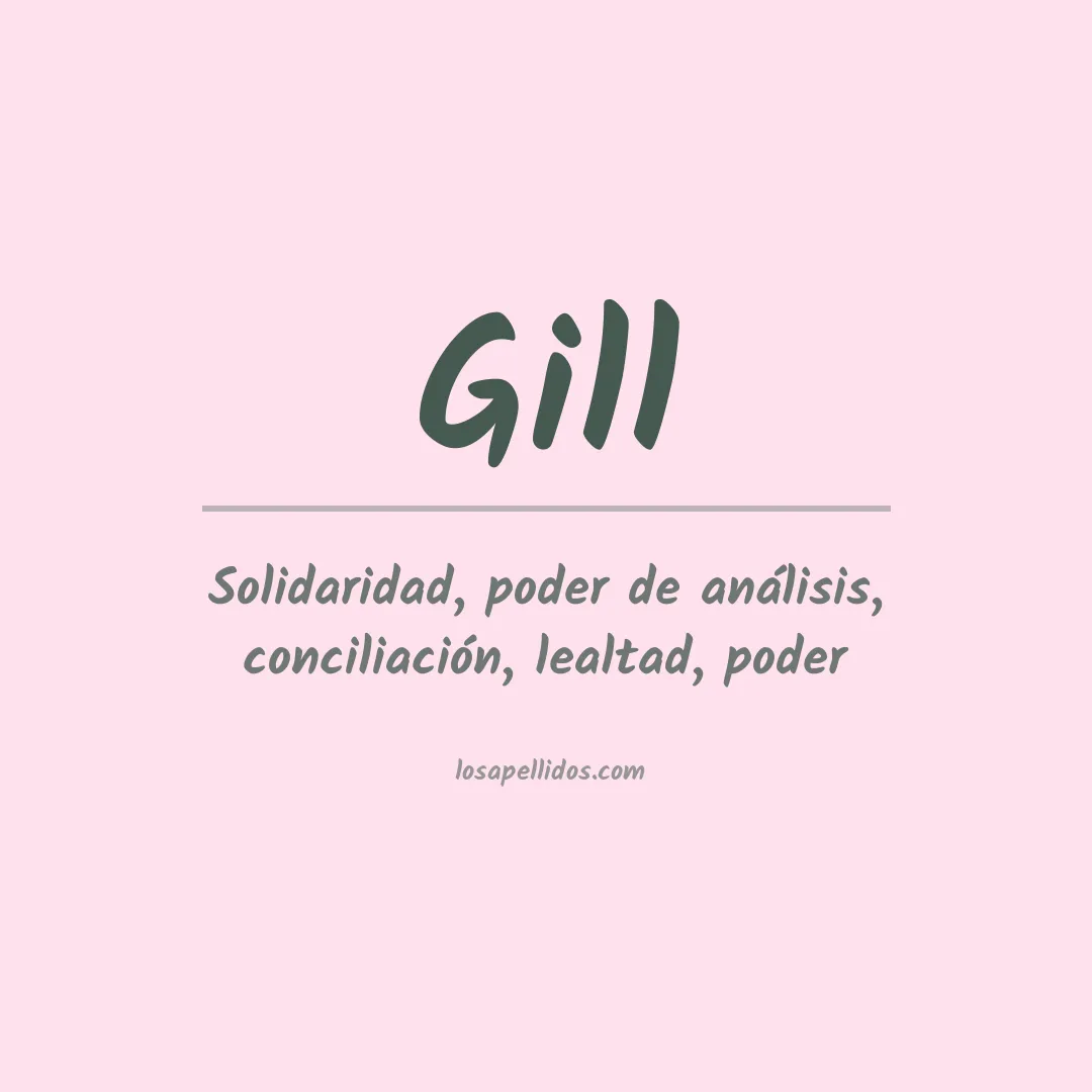 Apellido Gill