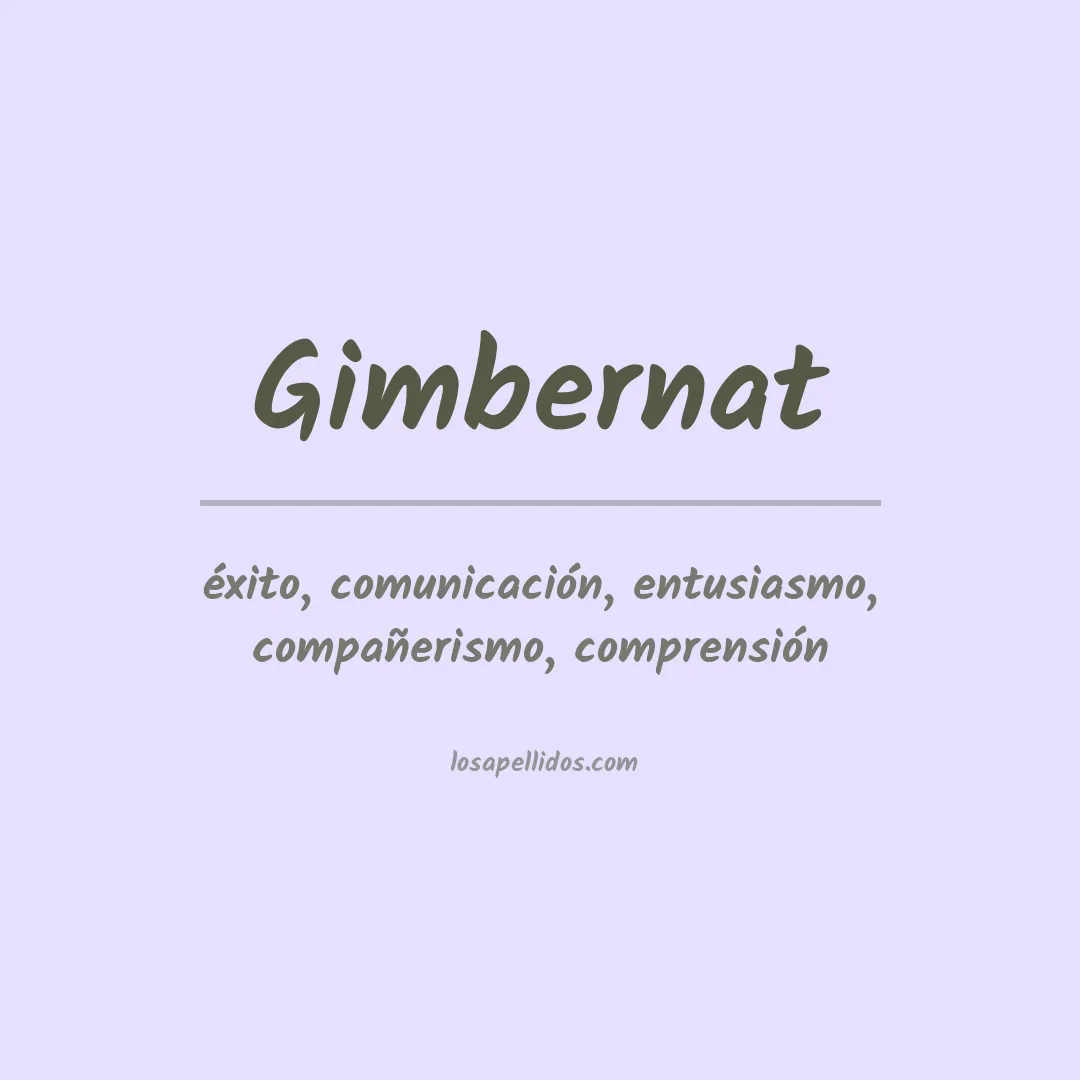Apellido Gimbernat