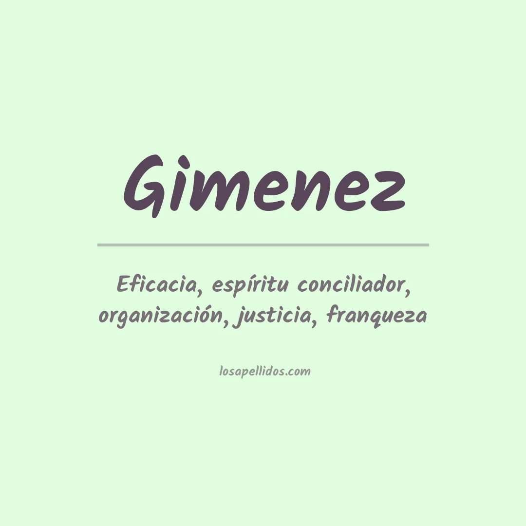 Apellido Giménez