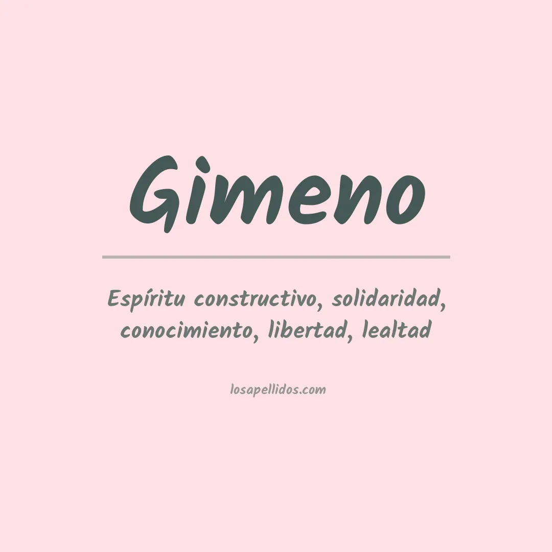 Apellido Gimeno