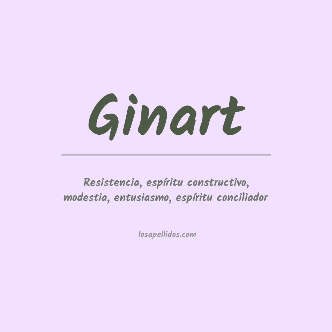 Apellido Ginart