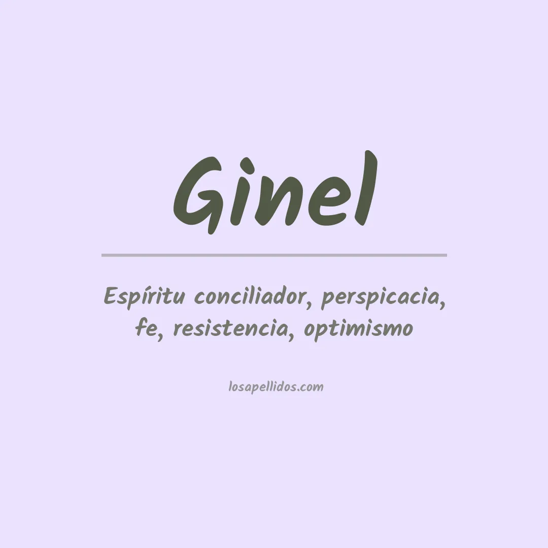 Apellido Ginel