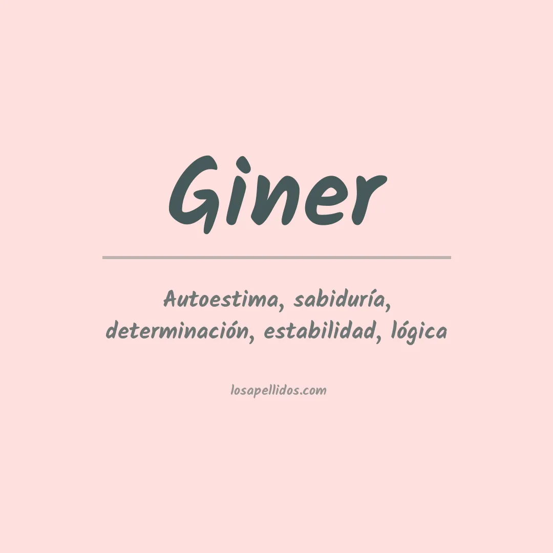 Apellido Giner