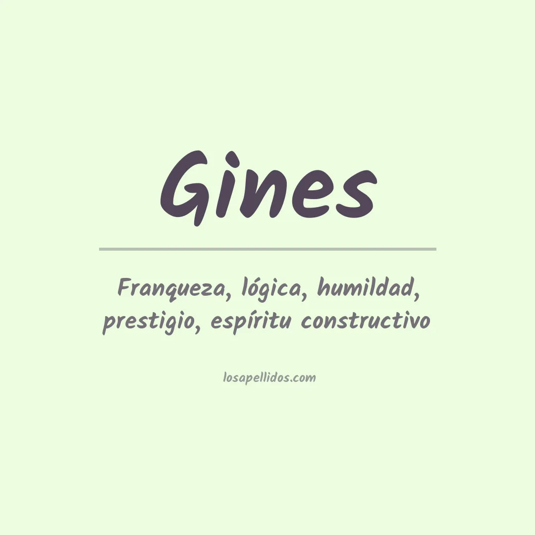 Apellido Gines