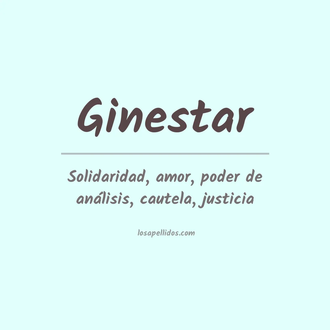Apellido Ginestar