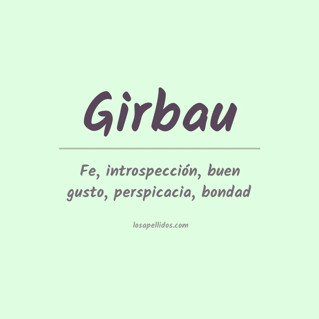 Apellido Girbau