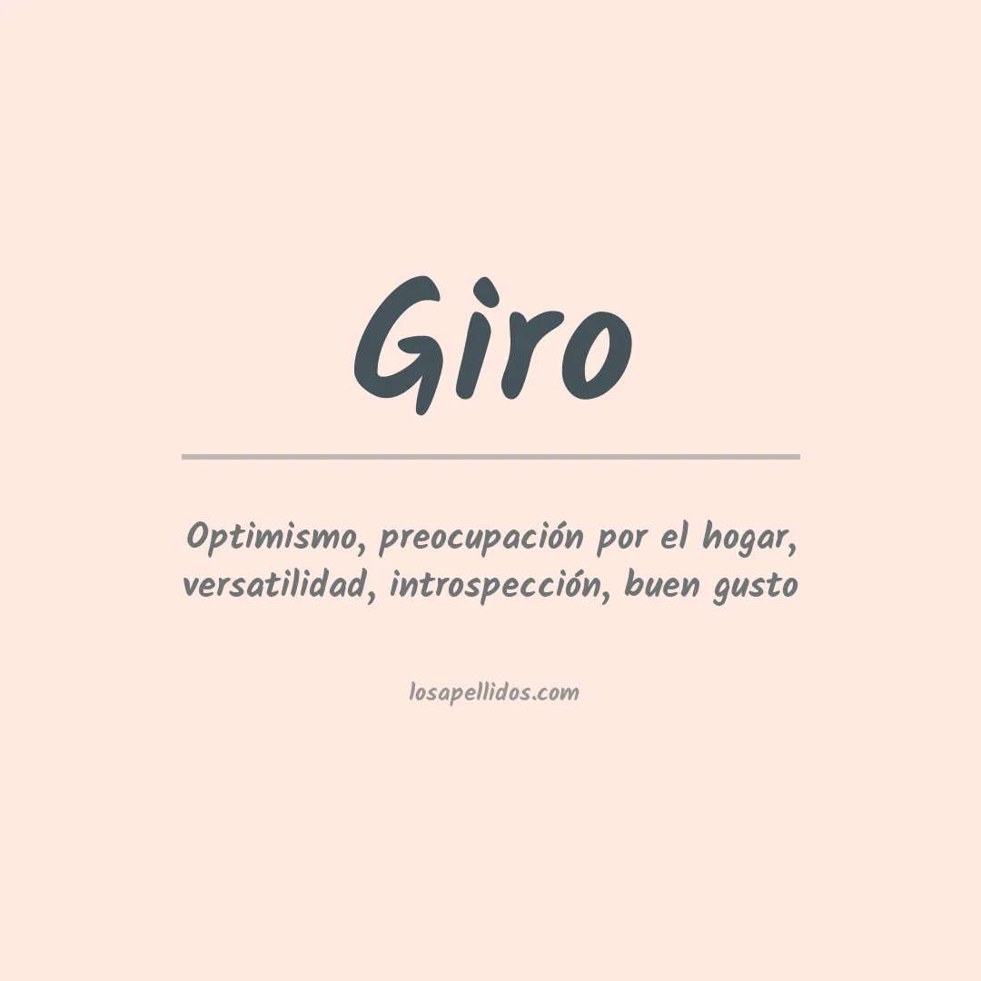 Apellido Giro