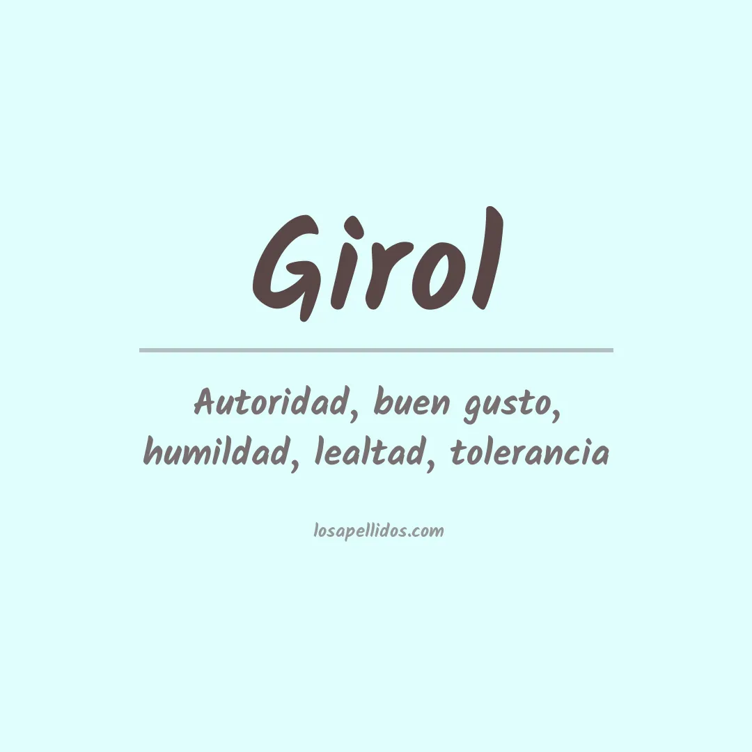 Apellido Girol