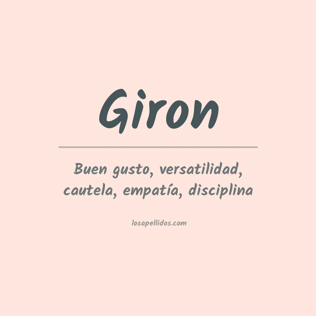 Apellido Girón