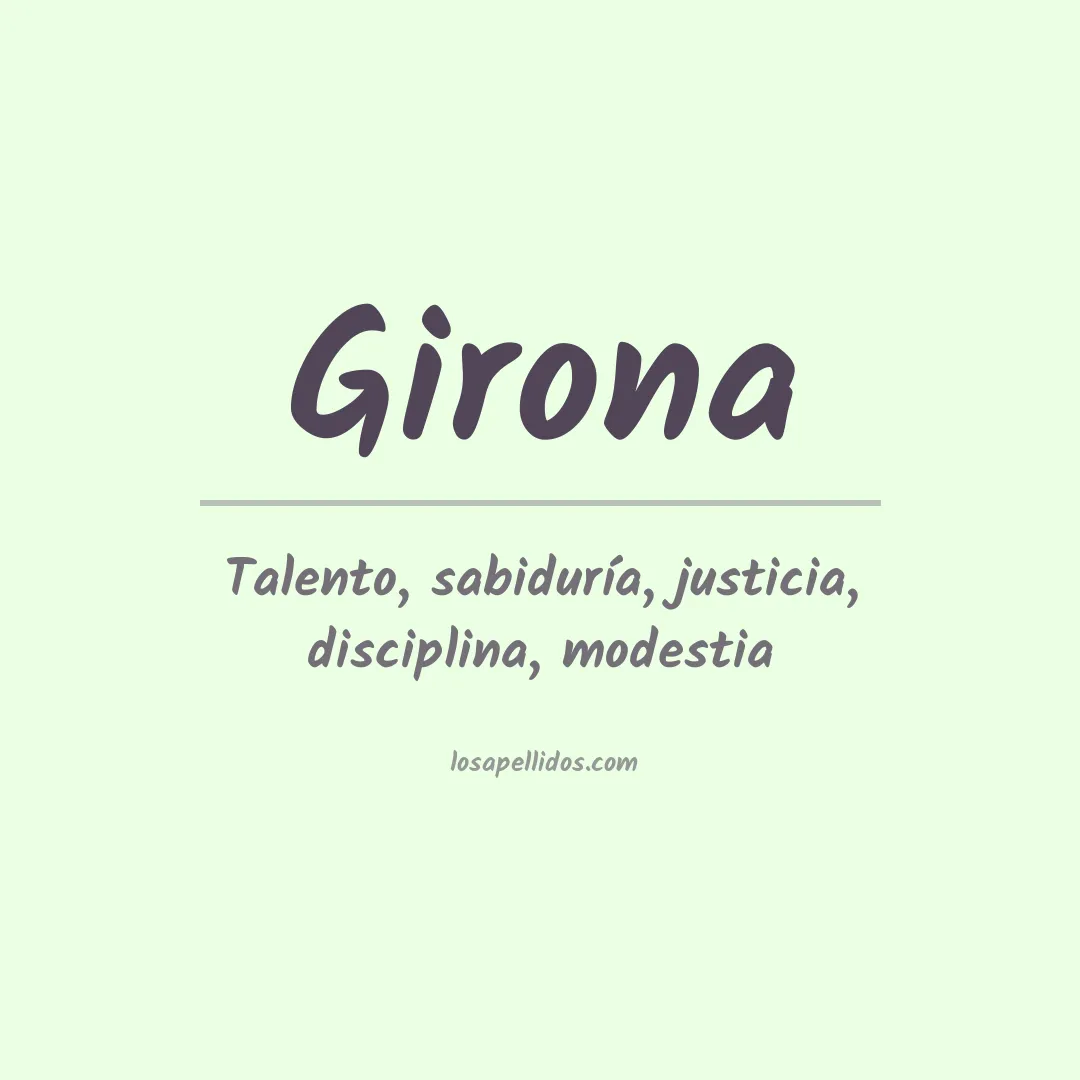 Apellido Girona