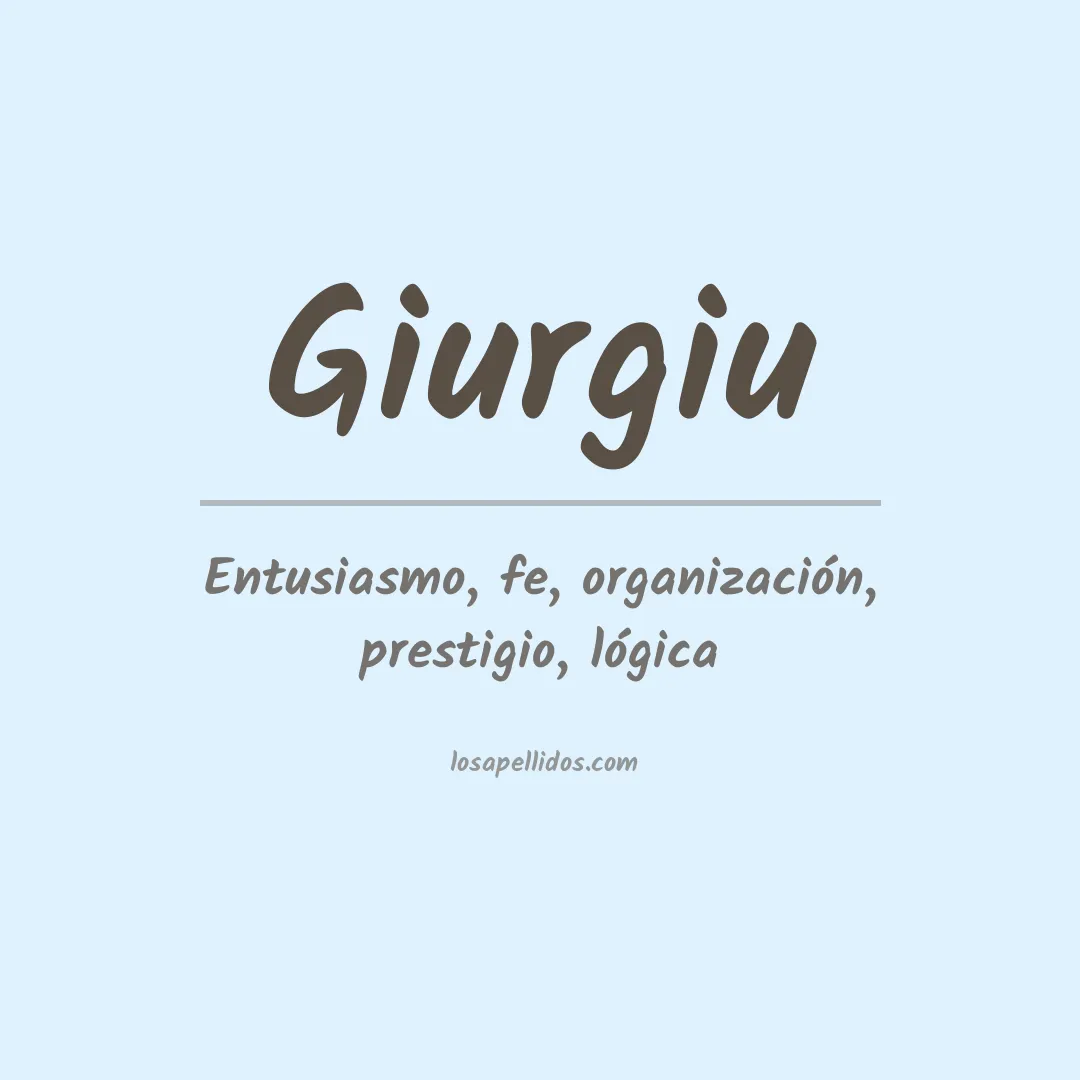 Apellido Giurgiu