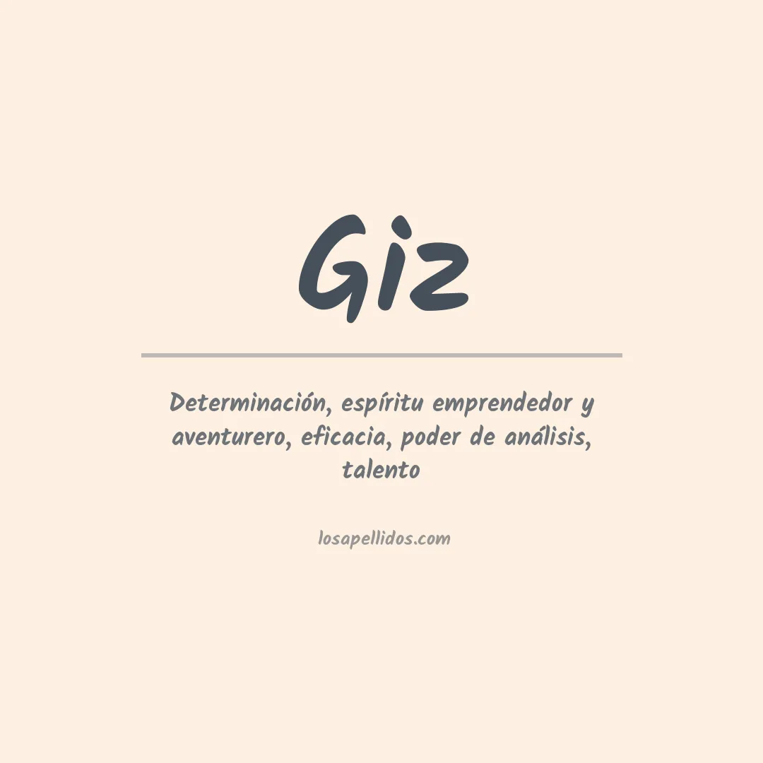 Apellido Giz