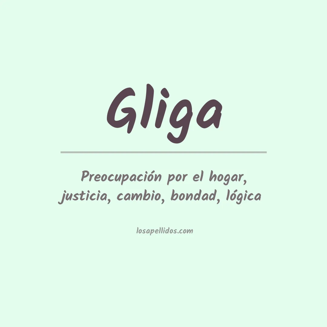 Apellido Gliga
