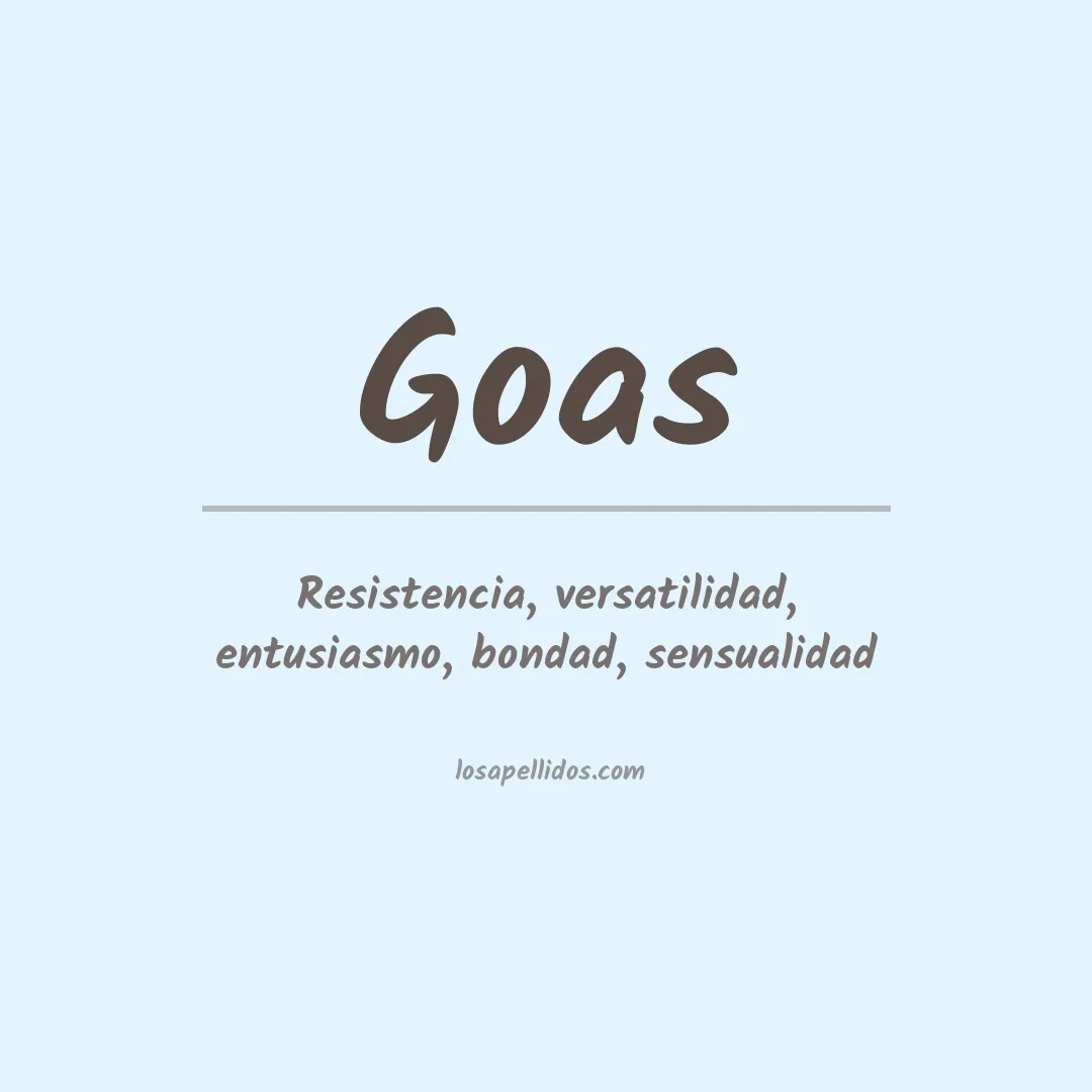 Apellido Goas