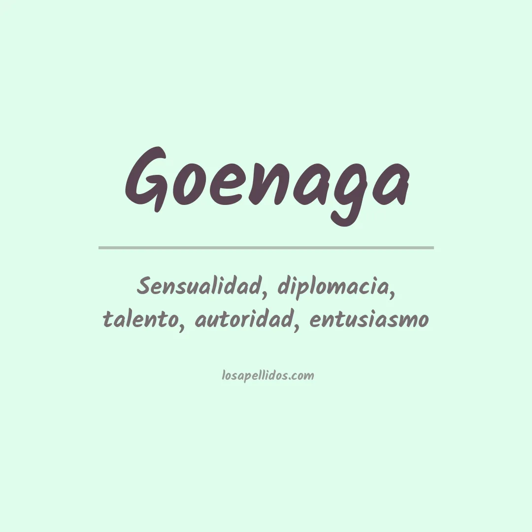 Apellido Goenaga