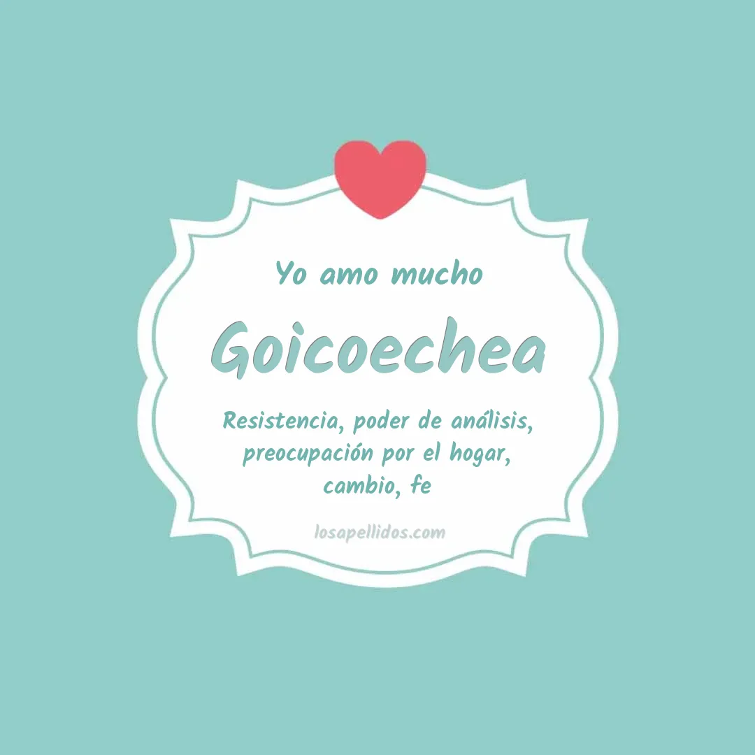 Yo amo mucho Goicoechea