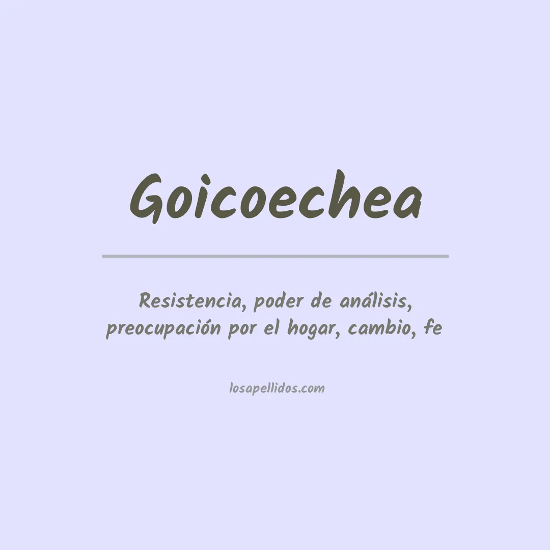 Apellido Goicoechea