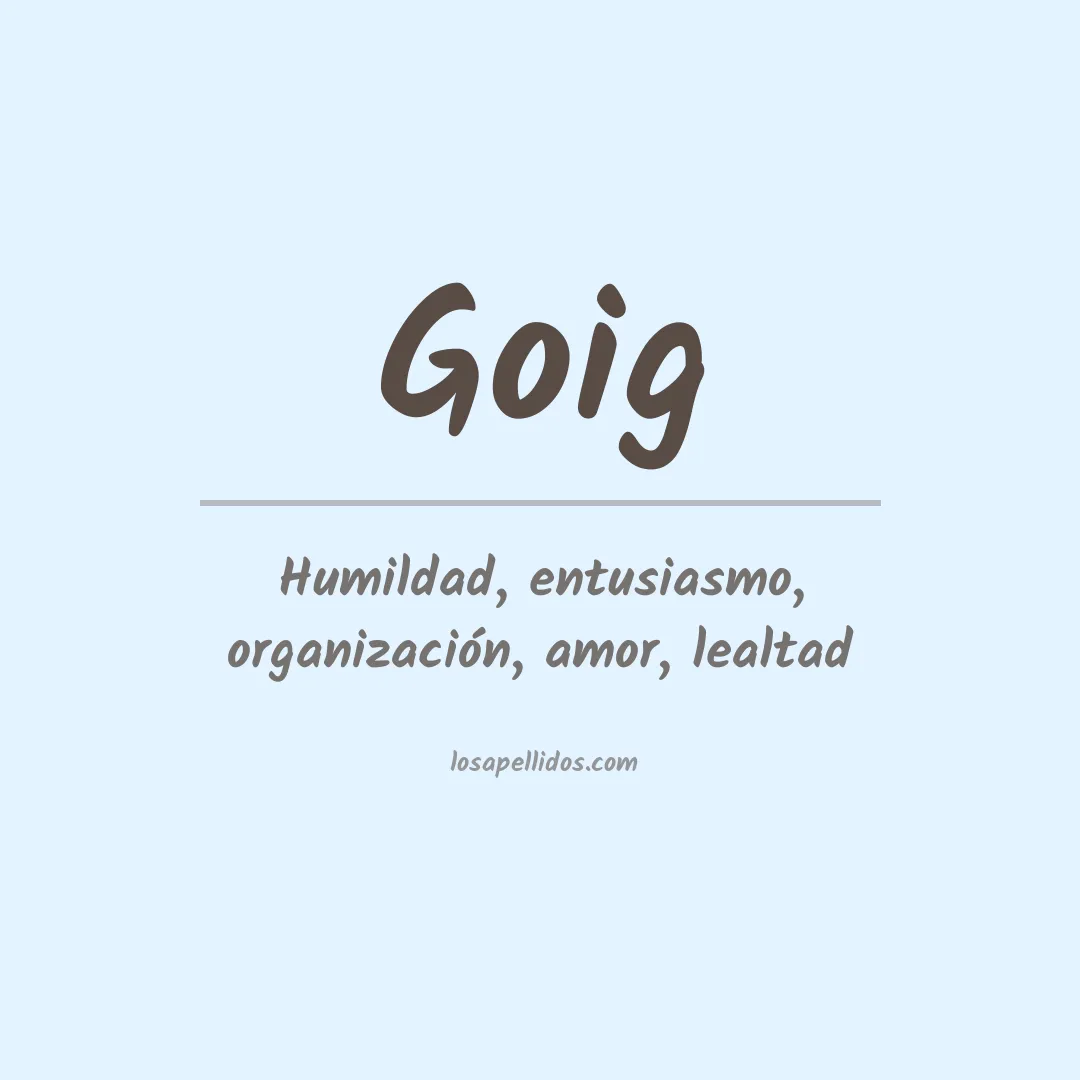 Apellido Goig