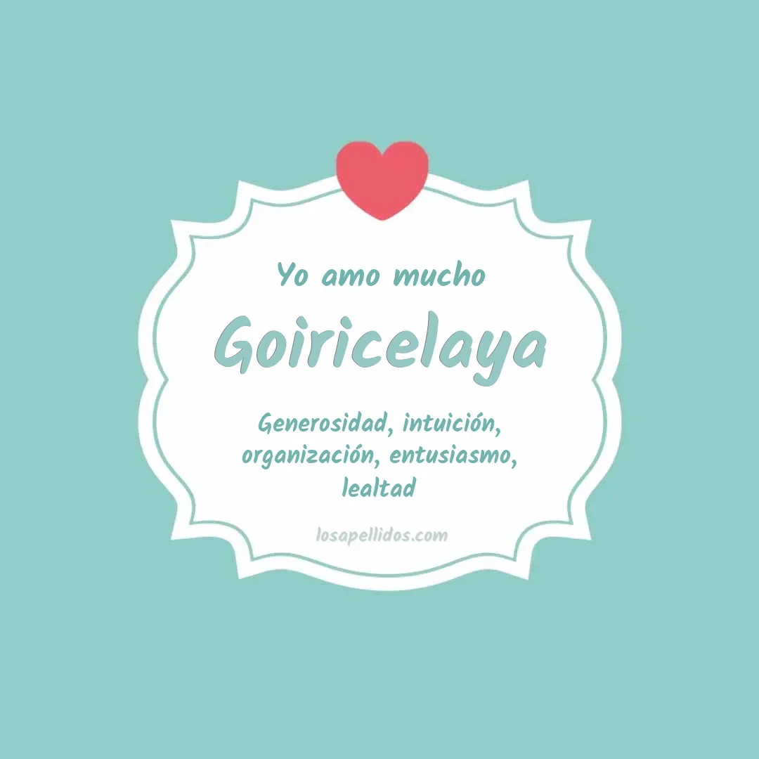 Yo amo mucho Goiricelaya