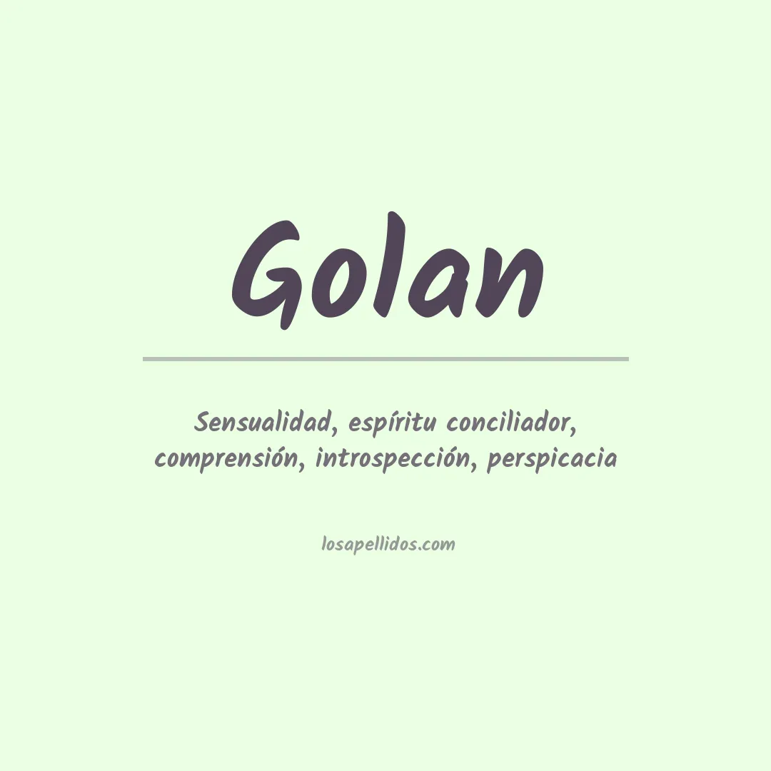Apellido Golan