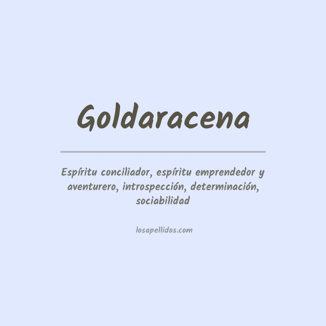 Significado del Apellido Goldaracena
