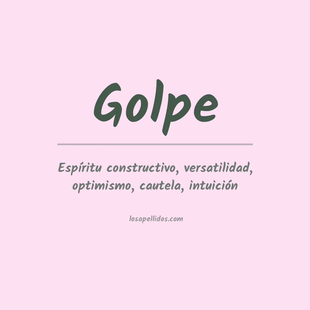 Apellido Golpe