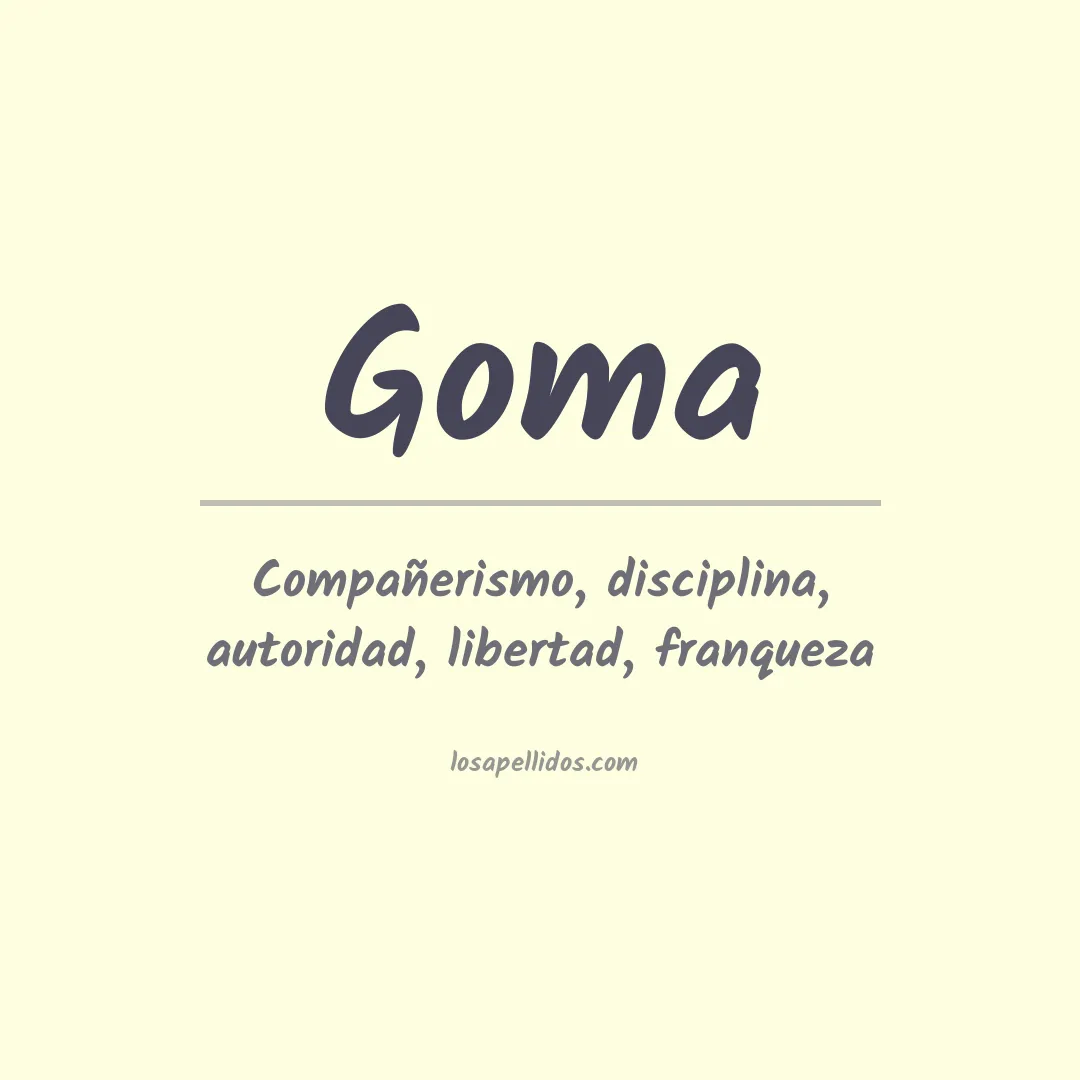 Apellido Goma
